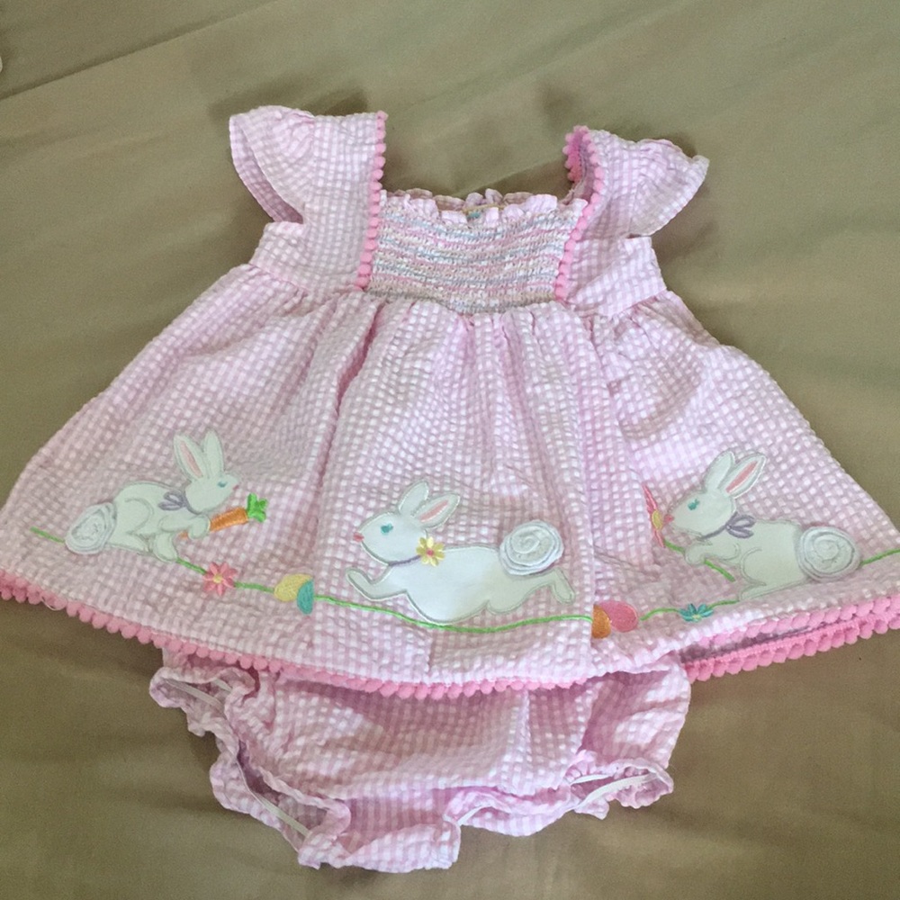 Easter Dress with Matching Bib